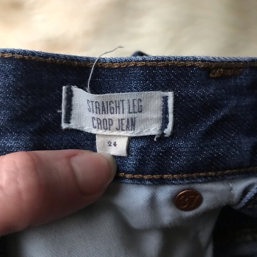 Madewell Crop Straight Leg high rise jean - Picture 4 of 7
